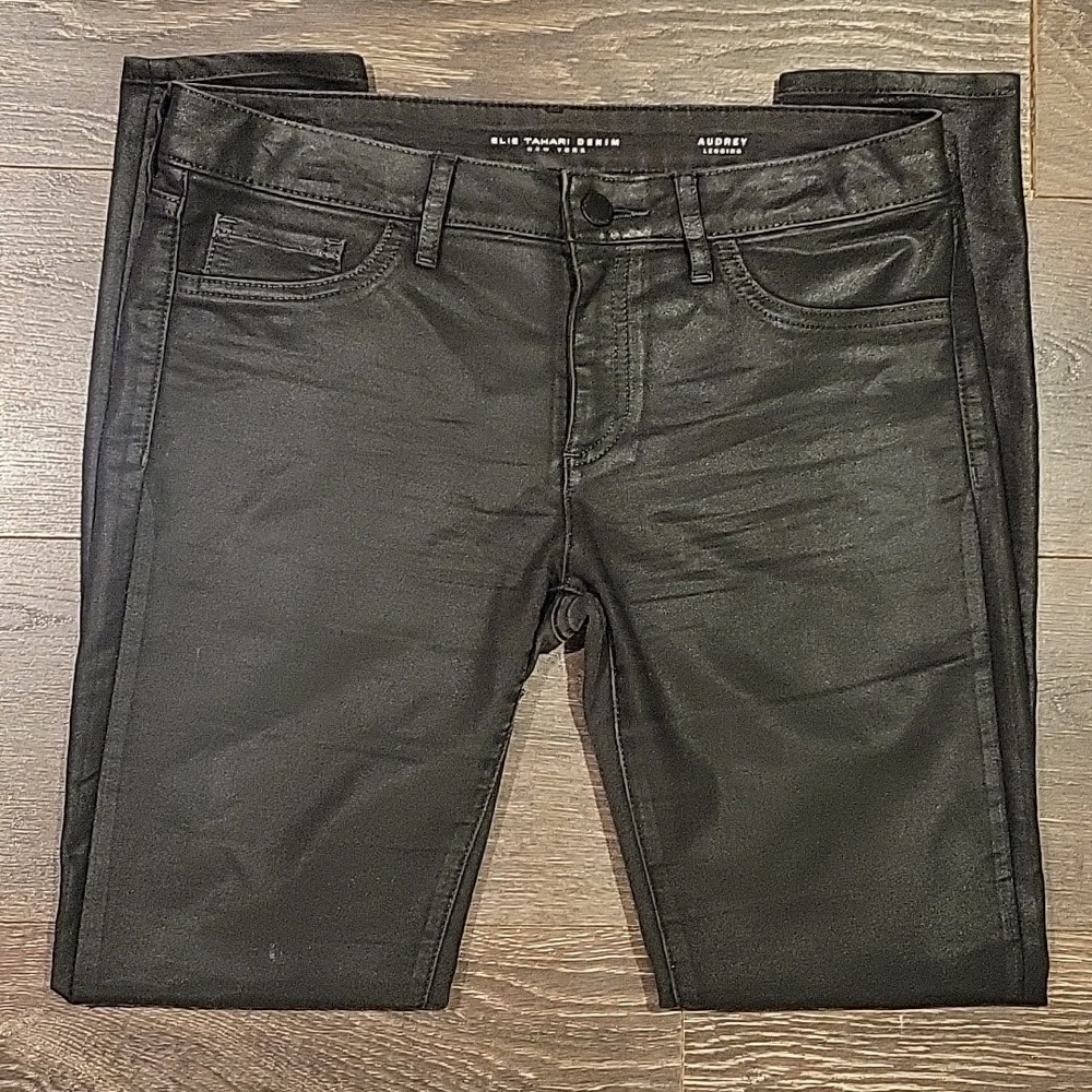❤️ ELIE TAHARI COATED AUDREY SKINNY LEGGING JEANS, 8 (29)